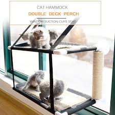 Best style cat tower with hammock. Buy Cat Window Perch Hammock Bed Double Deck Window Suction Cups Seat Cat Shelves Sunbath Hammock Bed At Affordable Prices Price 63 Usd Free Shipping Real Reviews With Photos Joom