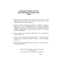Need translation to malay language? Panduan Format Forum