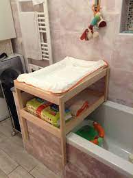 Set up this doll bath pretend play activity in minutes to keep toddlers and preschoolers entertained and learning for hours. Over Bath Changing Table For Small Spaces Ikea Hackers Ikea Changing Table Table For Small Space Changing Table