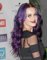 We've seen her wear all the colors imaginable. Katy Perry Gets Her Spring On With Purple Hair Color