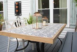 You can design a table top with just one colored tile or perhaps more than one. Diy Tile Tabletop Seeking Lavender Lane