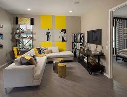 Grey's a great base for a modern living room. 20 Yellow Living Room Ideas Trendy Modern Inspirations
