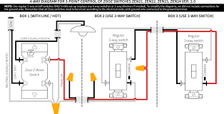 Zen21 Zen22 Zen23 Zen24 4 Way Light Switch Wiring 3 Way Switch Wiring House Wiring