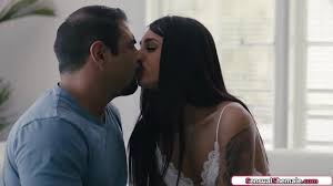 Tranny Khloe Kay is heartbroken and her stepdad comforts her.They kiss and  he sucks her dick and feet.She sucks his big cock and he anal fucks her -  XNXX.COM