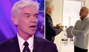 Phillip Schofield Dancing On Ice host questions John Barrowman's hair after  'badger' jibe
