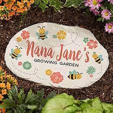 Grandma S Growing Garden Large Personalized Garden Stone Personalized Garden Stones Large Garden Stones Garden Stones
