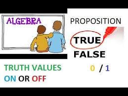 Logical Expression Truth Value Truth Table Proposition True False Boolea In 2020 Algebraic Expressions True False Algebra