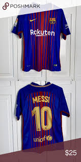 Nike Dri Fit Rakuten Messi Soccer Shirt Soccer Shirts Athletic Shirts Shirts