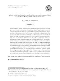 Importance of brand awareness in marketing. Pdf A Study On The Association Between Brand Awareness And Consumer Brand Loyalty For The Packaged Milk Industry In Pakistan Lan HÆ°Æ¡ng Nguyá»…n Thá»‹ Academia Edu