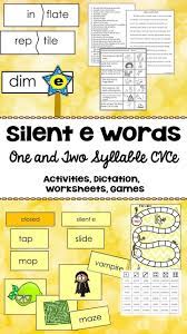 This Activity Pack Provides Resources To Teach Silent E Words Both One Syllable And Multisyllabic Words Are Covered Work Magic E Phonics Instruction Syllable