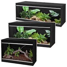VIVEXOTIC BLACK VIVA REPTI HOME WOODEN VIVARIUM REPTILE SNAKE LIZARD VIV  HOUSING | eBay