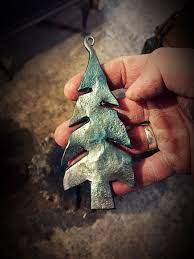 Christmas Tree Ornament Metal Tree Wall Art Forge Ideas Metal Tree