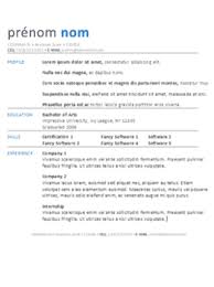 Le contenu est affiché sur deux colonnes. Cv Gratuit Open Office Un Modele De Cv Pour Une Solution Rapide