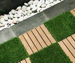 Choose the type of artificial turf. Garden Tiles Rustic And Artificial Grass Garden Tiles Artificial Plants Decor Artificial Wall Garden