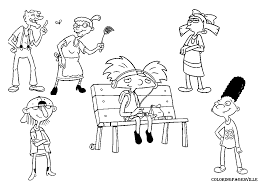 Here are some free printable hey arnold coloring pages. Hey Arnold Coloring Pages Coloring Home