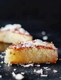 Transfer pan to a wire rack and let cakes cool completely before turning out. Egyptian Basbousa Cake Team Yogurt