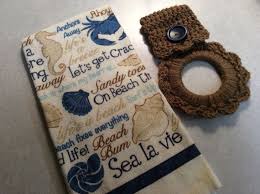 Kitchen Towel Beach House Gift Nautical Handmade Ocean Etsy Beach House Gift Kitchen Towels Handmade Home Decor