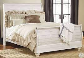 Willowton Whitewash Sleigh Bedroom Set In 2021 Ikea Queen Bed Frame Queen Sleigh Bed Ikea Bed Frames