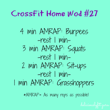 Crossfit Home Wod 27 Deliciously Fit Crossfit Workouts At Home At Home Workouts Crossfit