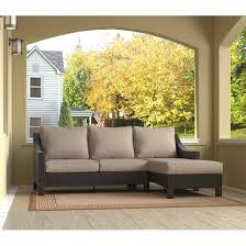 Your couch is really the perfect place at home to relax, take a nap, watch your favourite tv show and eat a snack. Serta At Home 79 Wide Outdoor Wicker Right Hand Facing Patio Sectional With Cushions Reviews Wayfair