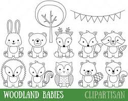Here are some cute books and sticker books to use when learning about forest/woodland animals: Baby Woodland Animal Coloring Pages Coloring And Drawing