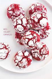 Red Velvet Crinkle Cookies Recipe Cookies Recipes Christmas Red Velvet Crinkle Cookies Red Velvet Crinkles