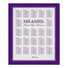 Mr Mrs Color Select Seating Chart