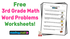 3rd Grade Math Word Problems Free Worksheets With Answers Mashup Math Math Word Problems Math Words Word Problems