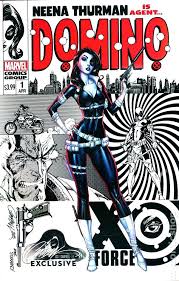 Domino did not properly appear in marvel comics until after a pair of false starts. Domino Comic Books Issue 1