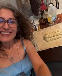 Oh did you say “make a five braid (vegan) challah with a three braid  challah in top of it” for our last Shabbat with the boys before college?  WELL YES I DID.