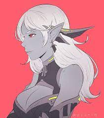 Koyorin 🍎 on Twitter | Elf art, Dark elf, Anime elf