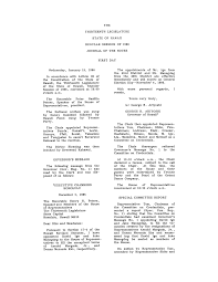 THE THIRTEENTH LEGISLATURE STATE OF HAWAII REGULAR SESSION OF 1986 JOURNAL  OF THE HOUSE FIRST DAY Wednesday, January 15, 1986 In