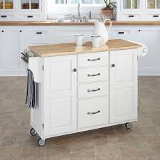 Homestyles cuisine cart cherry kitchen cart with stainless top. Homestyles Create A Cart White Kitchen Cart With Natural Wood Top 9100 1021 The Home Depot White Kitchen Cart White Kitchen Island Kitchen Remodel Small