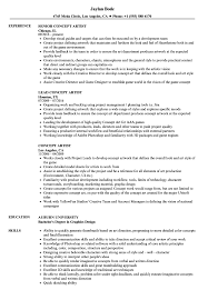 In order to stand out companies want you to present your relevant work a concept artist plays a vital role in the outcome of the finished product. Concept Artist Resume Samples Velvet Jobs