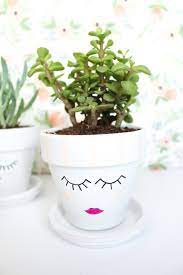 Diy Pretty Face Planters Gold Standard Workshop Face Planters Diy Face Planters Diy Flower Pots