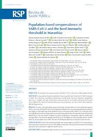 Maybe you would like to learn more about one of these? Pdf Population Based Seroprevalence Of Sars Cov 2 And The Herd Immunity Threshold In Maranhao