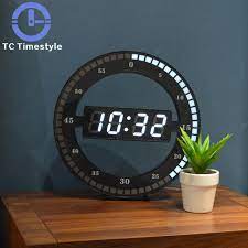 This diy clock lets you choose just how big or small you want it to be on your walls. Modern Minimalist Digital Wall Clock