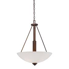 Millennium Lighting Durham 3 Light Pendant In Rubbed Bronze