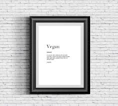 Excited To Share The Latest Addition To My Etsy Shop Vegan Funny Definition A4 Glossy Wall Art Home Decor Typography Prints Funny Definition Wall Art Quotes
