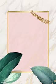 Download Premium Vector Of Rectangle Foliage Frame On White Marble Achtergronden Iphone En Leuke Achtergronden