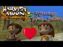 Harvest Moon a Wonderful life SE - Marriage with Lumina ❤❤ - YouTube
