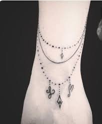 Beutiful Fusskettchen Tattoo Tattoo Armband Handgelenk Und Tattoo Handgelenk