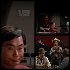 Is smoking a thing in the Star Trek universe if there is a caution sign in  the transporter room?