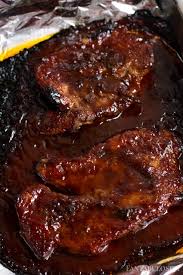 Baked Bbq Pork Steak Recipe In The Oven Fantabulosity Baked Pork Pork Steak Recipe Pork Loin Steak Recipes