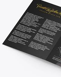 Brochure Mockup In Stationery Mockups On Yellow Images Object Mockups