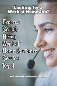 Work At Home Express Scripts Hiring Customer Service Reps Work At Home Mom Revolution Work From Home Jobs Working From Home Work From Home Opportunities
