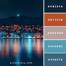City Buildings Near Body Of Water Color Palette 25 Ave Mateiu Color Palette Design Color Schemes Colour Palettes Color Palette