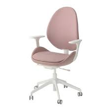 Hattefjall Office Chair With Armrests Gunnared Beige White Ikea Ikea Desk Chair Office Chair Swivel Chair