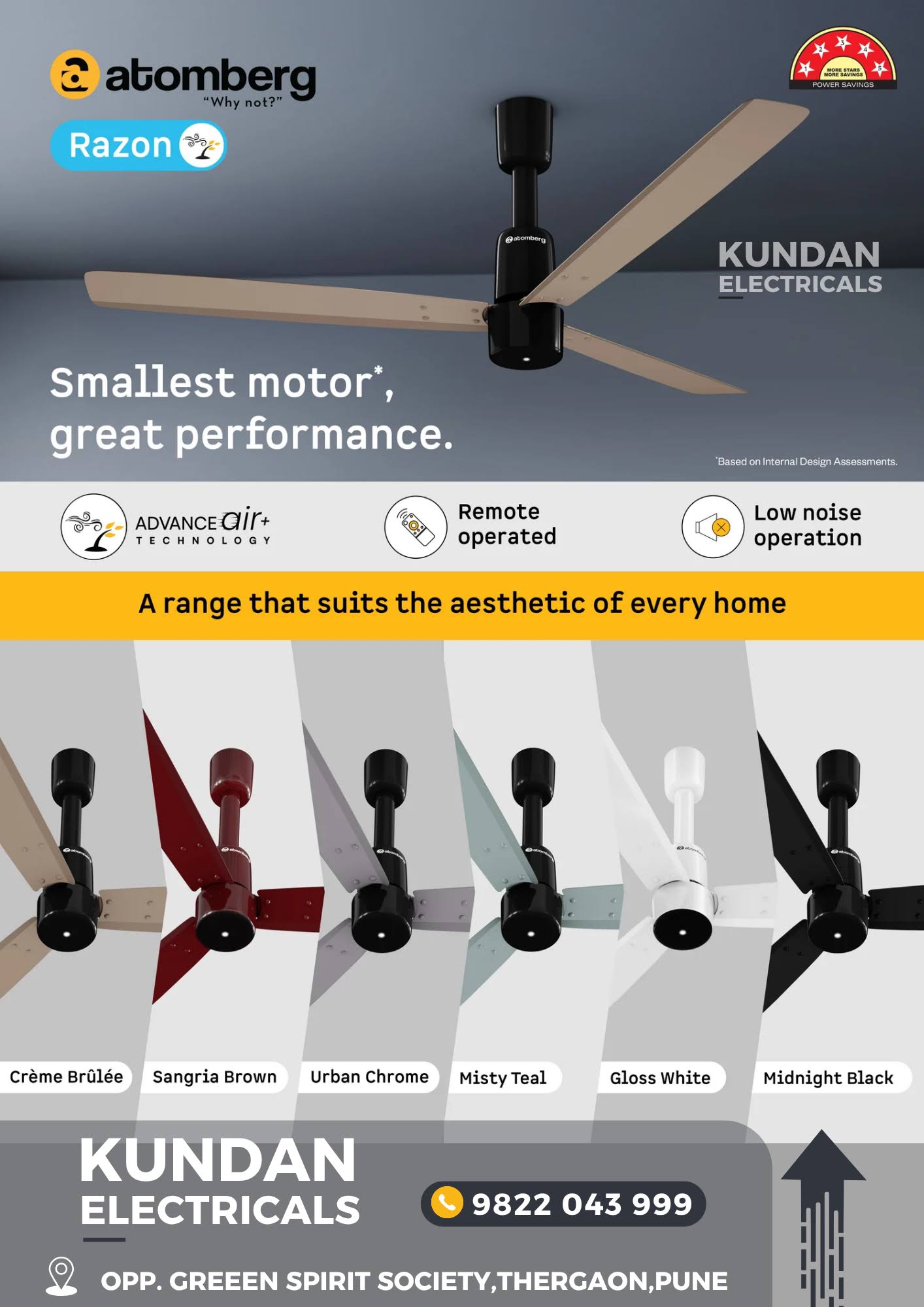 ATOMBERG Razon Ceiling Fan product image