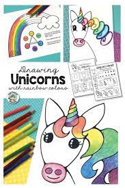 how to draw a cute unicorn with easy step by step tutorials for kids and beginners use the roll draw as a unicorn drawing art lessons for kids art lessons